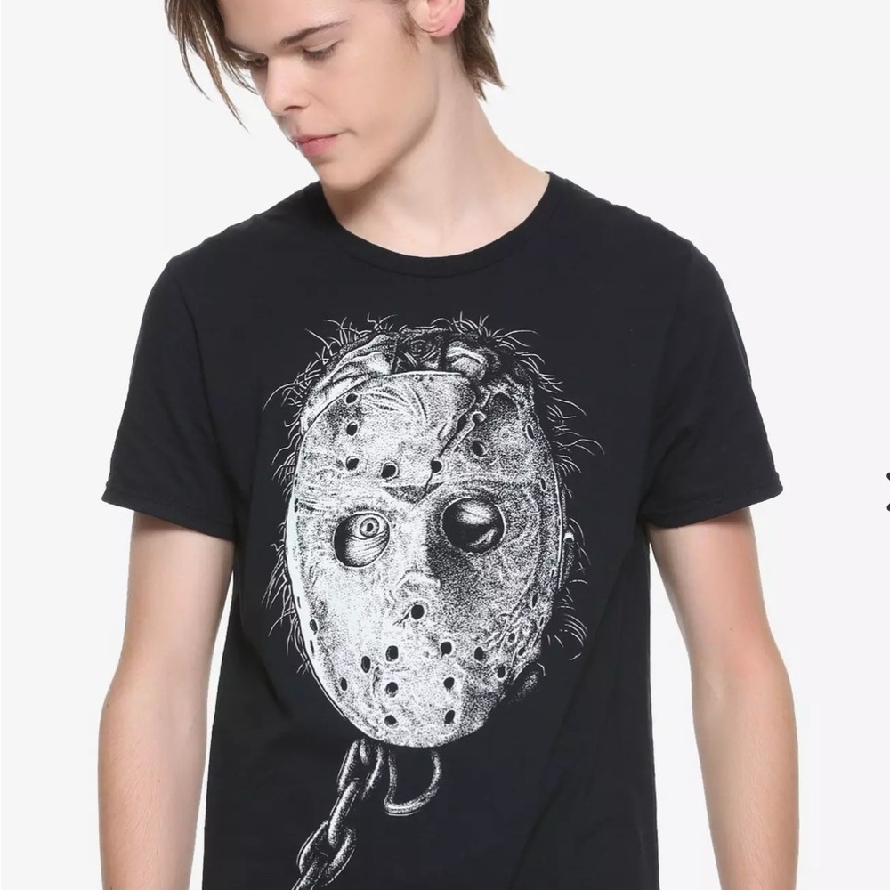 Friday the 13th Black Out Tee From Hot Topic - Picture 1 of 3